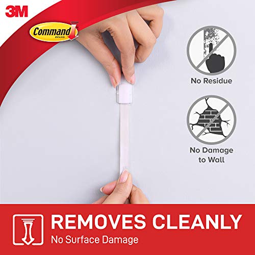 Command Utility Medium Hooks White color, 2 hooks + 4 strips/pack | Holds 1.36 kg each hook| Organize | Decoration | No Tools | Holds Strongly | Damage-Free Hanging