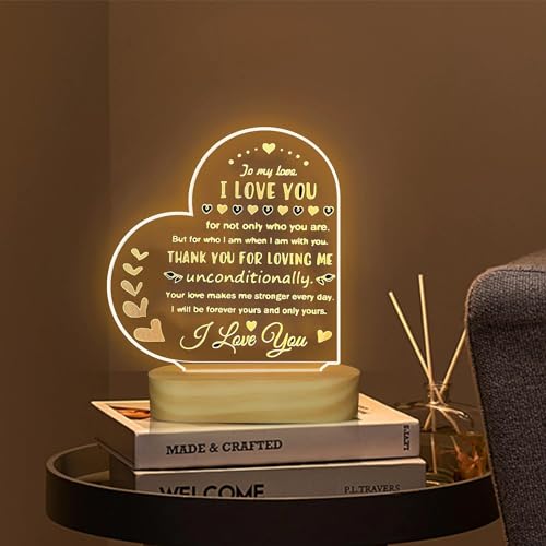 ANTOLE Valentine's Day Gifts for Wife,Romantic Bedroom Decor from Husband,Funny Wedding Birthday Valentine's Day Anniversary Present from Lover (A)