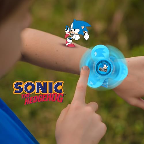 ACCUTIME Sonic The Hedgehog Kids' SNC4016 Digital Display Quartz Blue Watch, Blue, Digital