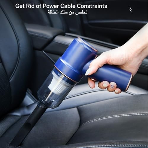 Huacorp Vacuum Cleaner, Portable Handheld Vacuum Air Duster, Cordless Mini Vacuum Cleaner & Air Duster,High Power HandHeld Vacuum Cleaner for Car, Home, Sofa, Carpet, Bed for Car, Office, Pet