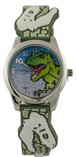 BWC Ltd Kids Fun Time Skeleton Dinosaur Watch Boys Children's Teacher Dial Wrist Watch (BK005)