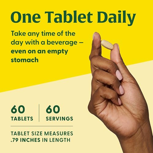 MegaFood Women's 40+ One Daily Multivitamin for Women with Vitamin B12, Vitamin B6, Vitamin C, Vitamin D, Zinc & Iron - Plus Real Food - Immune Support - Bone Health - Non-GMO - Vegetarian - 60 Tabs