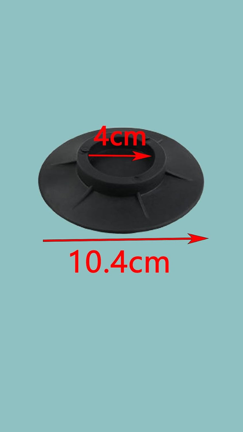 Sweet seven® Washing Machine Foot Pads - 4PCS Anti-Vibration Rubber Feet, Anti-Slip Shock Absorbing Mats for Washer Dryers, Noise Reduction, Universal Fit, Black