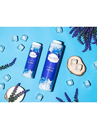 Beautisoul Cherry Blossom Perfumed Talc 300gm + Beautisoul Ice Cool Perfumed Talc 300gm | Body Talcum powder for men and women | Talcum Powder Combo Offer (Pack of 2)