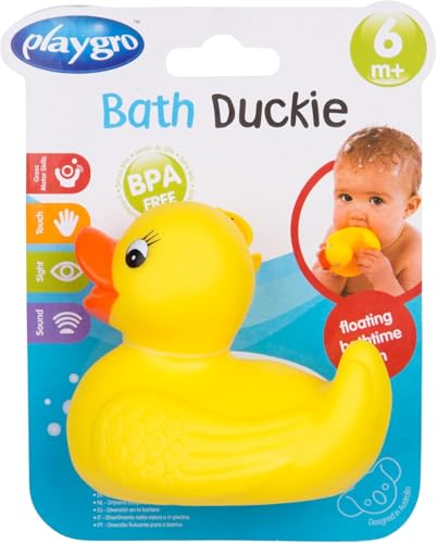 Playgro Bath Duckie - Fully Sealed – Engaging Baby Toy for Development and Sensory Play, 0+ Months