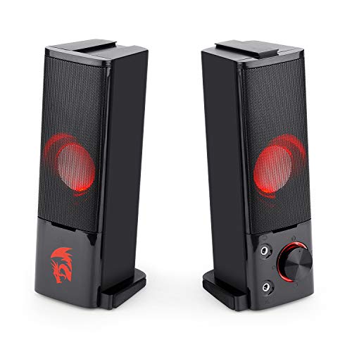 Redragon GS550 Orpheus PC Gaming Speakers, 2.0 Channel Stereo Desktop Computer Sound Bar