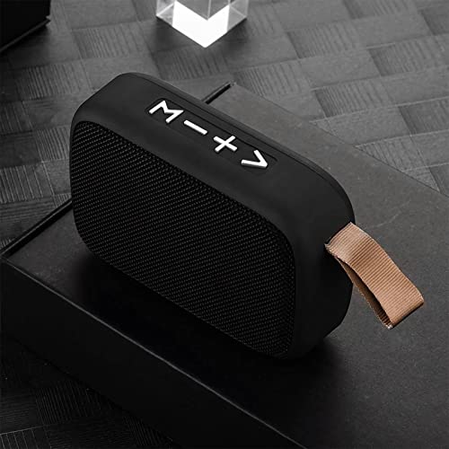 XUMIUZIY Portable Bluetooth Speaker, Mini Wire Less Stereo Sound Speaker with Hand Strap, Small Subwoofer Speaker Support Memory Card, for Outdoor Travel Home