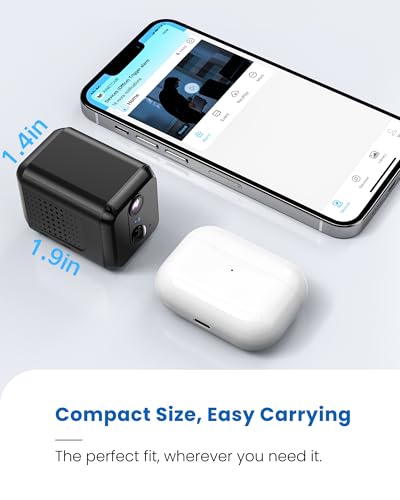 LuminiCam Wireless Indoor Camera Security Camera, 2K HD Wi-Fi Small Camera for Home,Phone APP,AI Motion Detection, Auto-Night Vision,120-Day Standby Battery Life, Cloud &SD Storage,Nanny Camera
