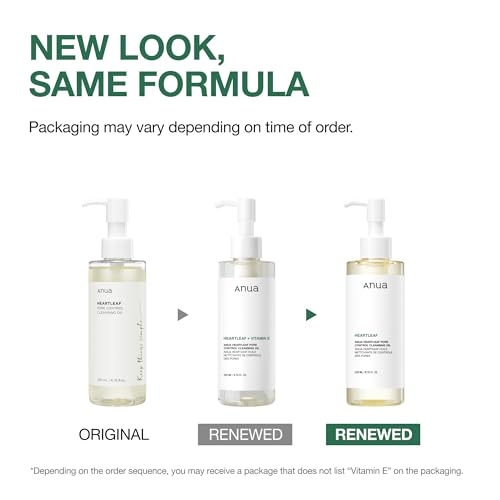 ANUA Heartleaf Pore Control Cleansing Oil, Oil Cleanser for Face, Makeup Blackhead Remover, Double Cleansing, Facial Cleanser, Mild Ingredients, Korean Skin Care 6.76 fl oz(200ml)