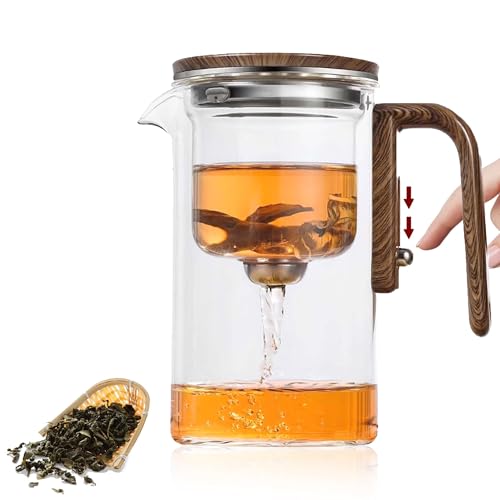 MACTANO Enchanti Tea Pot, Magic Witchcraft Enchanted Glass Teapot with Strainer -600ML