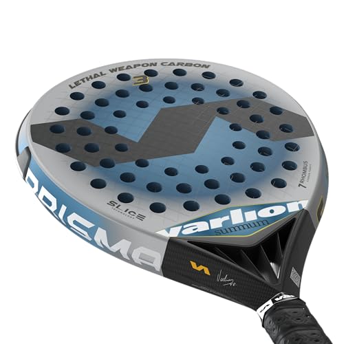 Varlion Padel Racket LW Carbon Prisma 3 Round Shape for Professional Control with Prisma Frame & Softcolor EVA Core