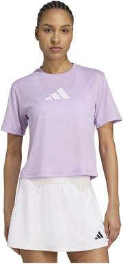 Women Train Essentials Big Logo Performance Training T-Shirt - Purple