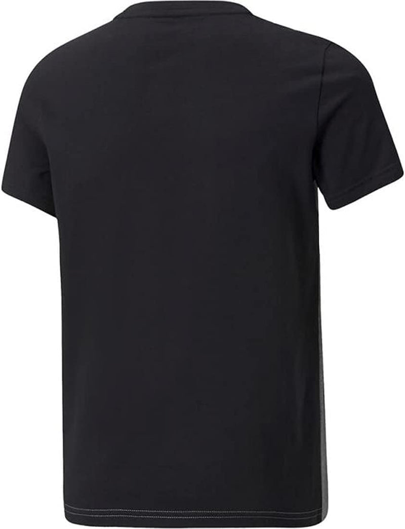 Boys ESS+ Colorblock Tee - Puma Black