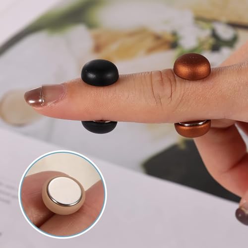 4 Pairs Premium Strong Hijab Magnetic Pins, No-Snag Multi-Use Hijab Magnets, Professional Pinless Magnetic Hijab Pins for Women Clothes Shirts Scarves