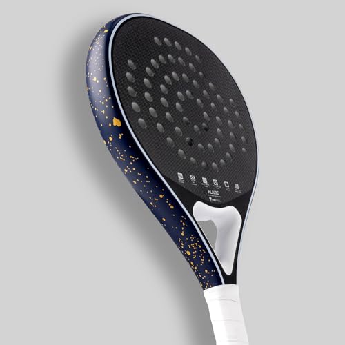 VIBEPADEL Flare Padel Racket Intermediate Beginner for Control, Forgiveness and Versatility | Padel Rackets for Adults with Carbon Frame and VIBE EVA C-CORE | Paddle Tennis Racket