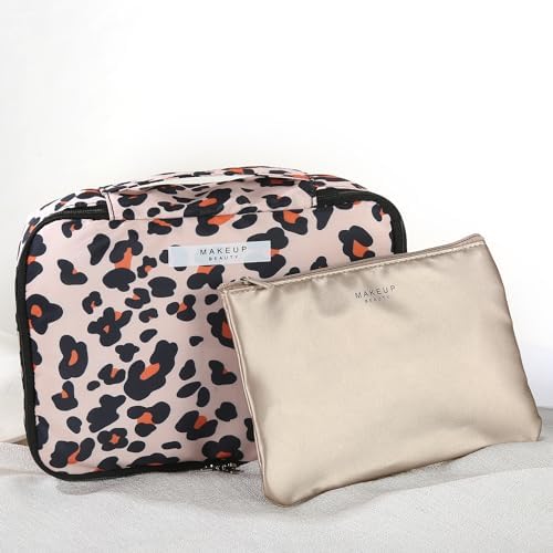Queboom Travel Makeup Bag Cosmetic Bag Makeup Bag Toiletry bag for women and girls