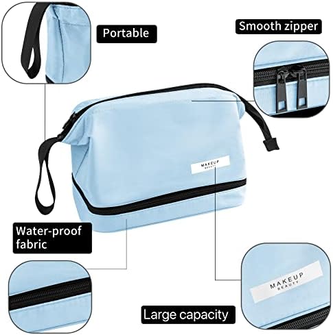 Queboom Travel Makeup Bag Cosmetic Bag Makeup Bag Toiletry bag for women and girls