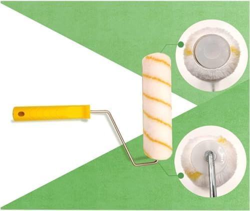 Paint Roller Set 6pc- Paint Rollers for Walls and Ceilings, Paint Pads, Paint Tray, Brush, Scraper, Mini Rollers for Painting, Paint Sleeves, Paint Supplies - Roller Sets for Painting Decorating Walls