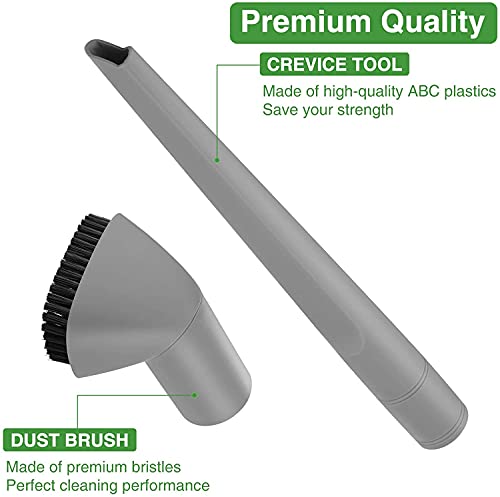 S YTALAND 2 Pack Crevice Tool and DUST Brush Compatible with Shark Navigator Lift-Away Vacuum Cleaner Models NV350, NV352, NV355, UV440, Replace Part # 112FFJ