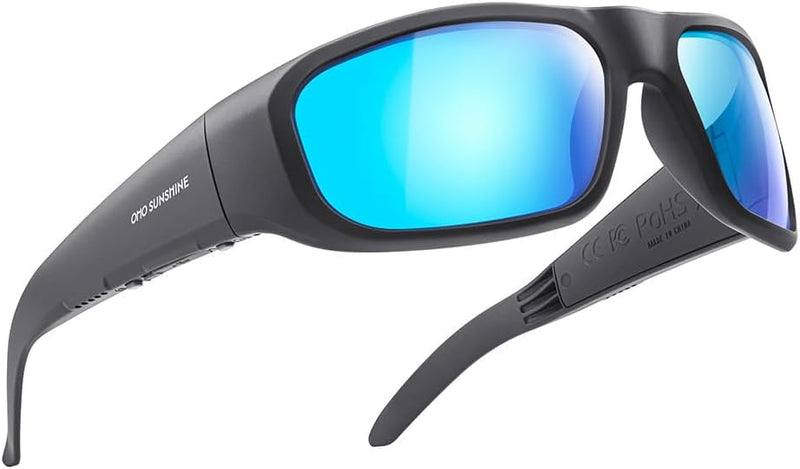 OhO sunshine Smart Glasses Unisex,Polarized Sunglasses with Bluetooth Speaker,Athletic/Outdoor UV Protection and Voice Control