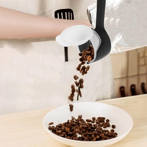 4Pcs Snack Clips That Pour Plastic Reusable Bag Clips with Pour Spouts Kitchen Chip Bag Clips Food Storage Cap Sealing Clip for Snack, Cereal, Nuts,Kitchen Bag(Black)
