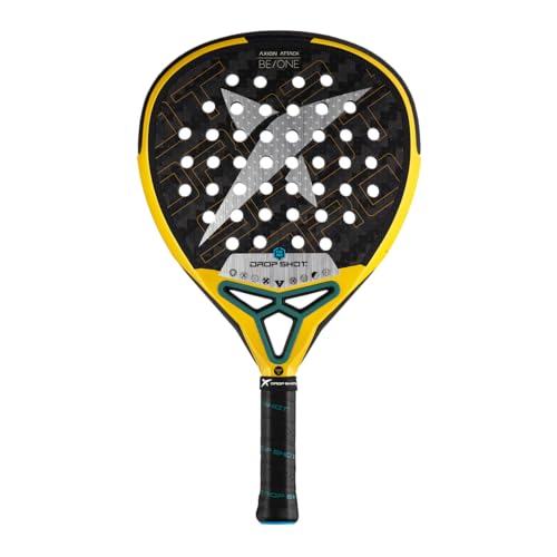 Drop Shot Axion Attack 2024 ??Padel Racket with Shock Absorption, Great Control and Power ??Professional Padel (Yellow)