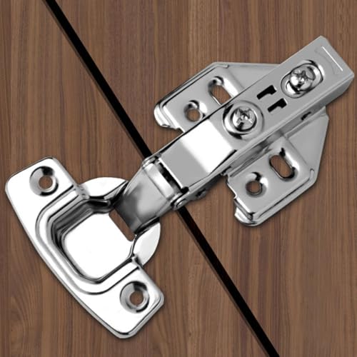 Kitchen Soft Close Cabinet Hinges, 6 Pcs Silent Hydraulic Slow Door Hinge Kitchen Units Door Hinges Hardware Accessories for Wardrobes and Cabinets,Bookcases