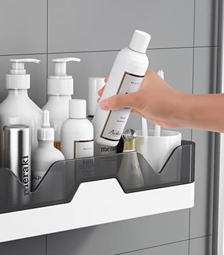 U HOOME Shower shelf Separable Bathroom Shelves Wall Mounted,shower caddy basket Storage Organizer,Adhesive Wall Shelf No Drill
