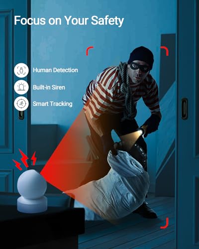 Imou 2K Camera for Home Wifi Cameras Security Camera 360° Indoor Cameras Ultra-Clear Surveillance Camera Human Detection, Abnormal Sound for Baby Monitor Night Vision, Smart Tracking(DK2 2K)