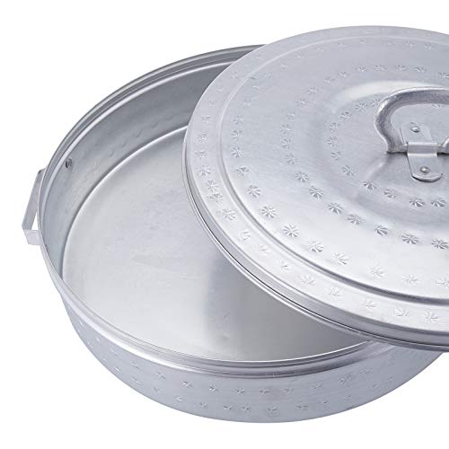 AYDA Traditional Arabic Bread Box, Hammered Design Storage Container 13 inch