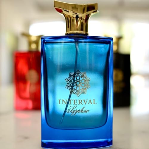 AMD Perfumes Interval Sapphire Unisex Perfume - Classic Perfume for Men and Women - Long Lasting Men's & Women's Fragrances Eau de Parfum EDP 100ml