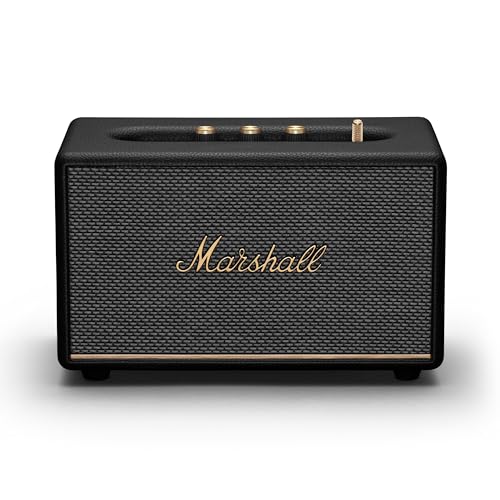 Marshall Acton III 60W Premium Home Wireless Speaker with Bluetooth 5.2 and Multiple Inputs - Enjoy signature Marshall sound | Black