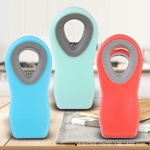 Vokowin 12 Pack Chip Bag Clip, Magnetic Food Clips, Kitchen Clips, Bag Clips for Food Storage For Fridge Snack Bags Food Storage Sealing Unfinished Snacks, Cereals (3 Color) (K195-12)