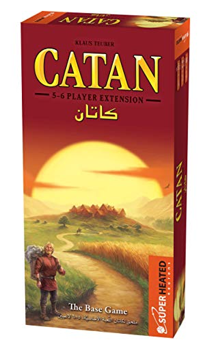 SuperHeated Neurons Catan Base Game | Extension 5-6 Players | Official Version | English and Arabic Language | Family Game For Ages 10+ | Board Game - Strategy | Original - Made In Germany