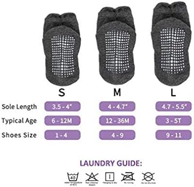 SHOWAY Unisex Kids Non Slip Ankle Socks For Infants 6 Pieces Modern Socks