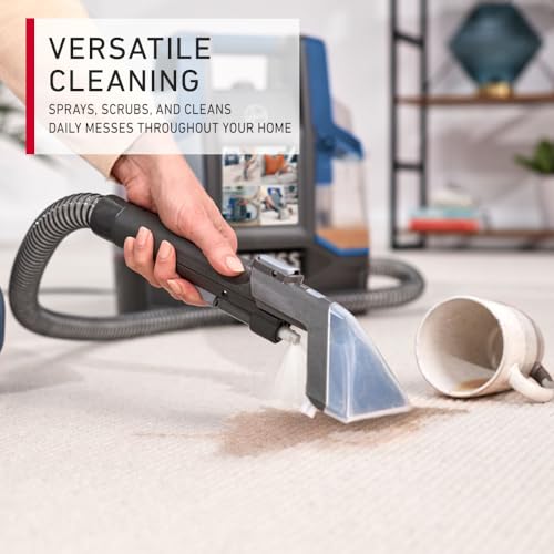 Hoover CDCW-CSME Spotless Carpet Cleaner Portable Lightweight Carpet & Upholstery Multi Surfaces Cleaner For Car Seats, Sofa, Kitchen, Outdoor & More, Removes Spots Spills & Tough Stains-Blue