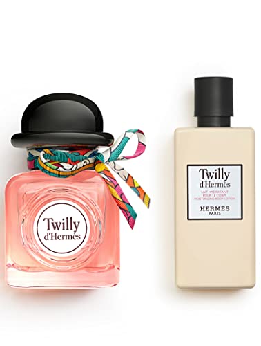 Hermes Twilly D'hermes for Women 2 Piece Set (2.8 Ounce Eau De Parfum Spray + 2.7 Ounce Moisturizing Body Lotion)