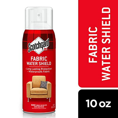Scotchgard Fabric Water Shield 10 oz (283ml), 1 can/pack | Repels Spills | Blocks stains | Ideal for Couches, Pillows, Shoes | Long Lasting Protection | Dries quickly and odorless