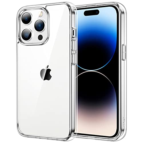 JETech Case for iPhone 14 Pro Max 6.7-Inch, Non-Yellowing Shockproof Phone Bumper Cover, Anti-Scratch Clear Back (Clear)