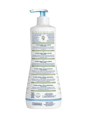 Mustela, Hydra Bebe Body Lotion with Organically Farmed Avocado, 300 ml, Pack of 2