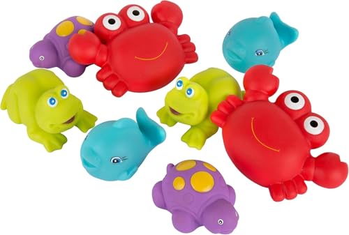 Playgro Floating Sea Friends - Fully Sealed – Engaging Baby Bath Toy for Development and Sensory Play, 0+ Months