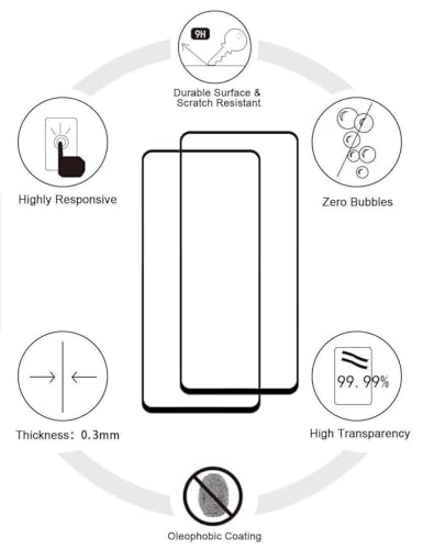 CNPUTAO for Nothing Phone 3a 5G Case with Screen Protector (2 Pieces) Slim Shock Absorption TPU Soft Edge Bumper with Reinforced Corners Transparent Protective Cover