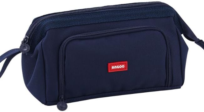 HVOMO Pencil Case Large Capacity Pencil Pouch Handheld Pen Bag Cosmetic Portable Gift for Office School Teen Girl Boy Men Women Adult - Navy