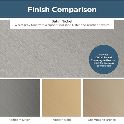 Franklin Brass Round Ringed Kitchen Cabinet Knobs Or Drawer Knobs 1-1/4" (32mm), 10-Pack Satin Nickel Cabinet Hardware P35597K-Sn-B