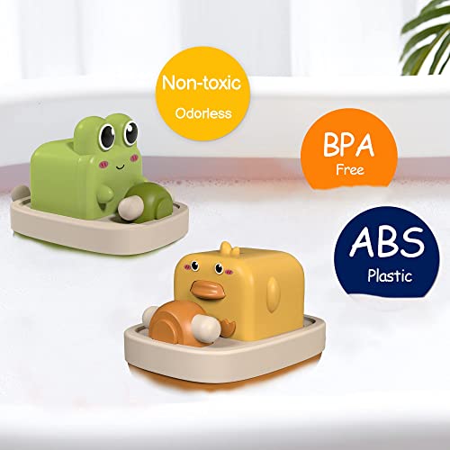 TERRIFI Baby Bath Toys Floating Wind-up Toys Swimming Pool Games Water Play Gift for Bathtub Shower Beach Infant Toddlers Kids Boys Girls Age 1 2 3 4 5 6 Years Old