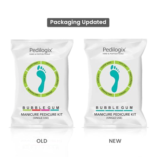 O3+ Pedilogix Bubble Gum Manicure Pedicure Kit for Reduces stress and soothes tired muscles (Combo Of 6)