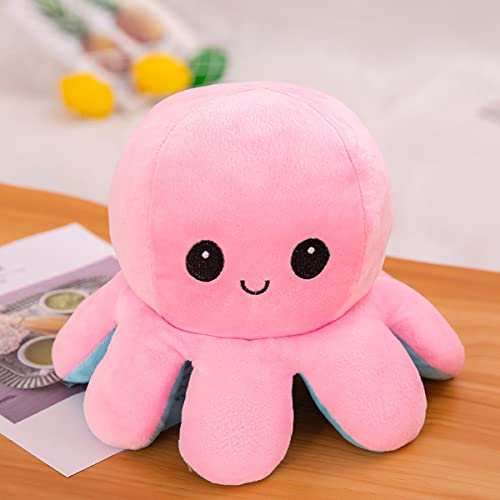 ECVV Reversible Octopus Plush Doll Baby Reversible Plushie Stuffed Animal Cute Octopus Toys for Children Girls Boys Birthday Gift