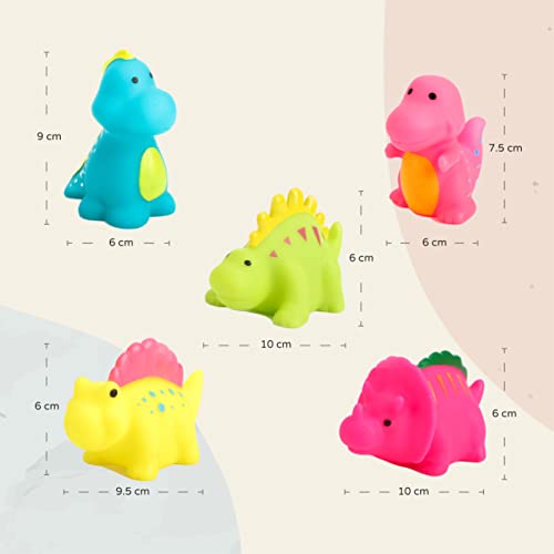 The Moon Brand Baby Sea Life Toys � 6Pcs Bath Fish Toys for Toddlers � Soft Baby Pool Accessories � Assorted Squeezable & Floating Aquatic Character Water Toys -Multi Color