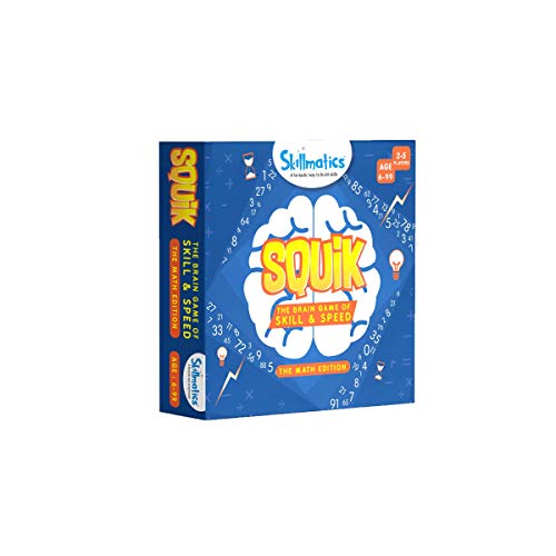 Skillmatics Squik: The Brain Game Of Skill & Speed Math Edition (6 99 Years), Multicolor, Skill31Sme