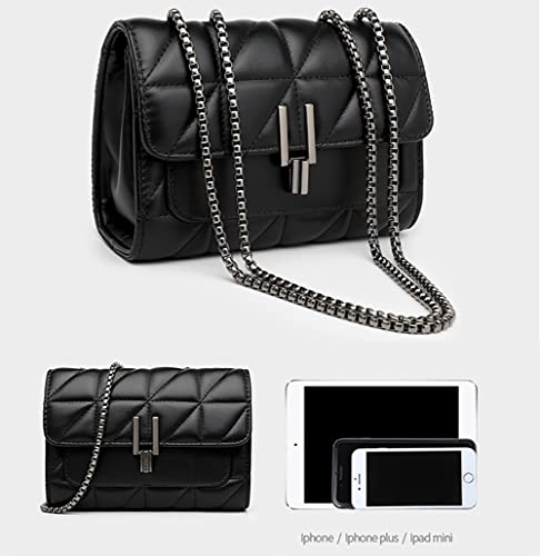 LCHYG Crossbody Bags for Women Black PU Leather Shoulder Bag, Cellphone Bags Wallet Purse and Handbags Card Holder for Women